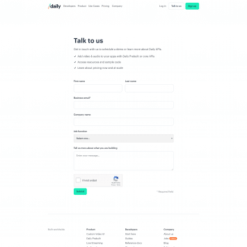 Daily Landing Page