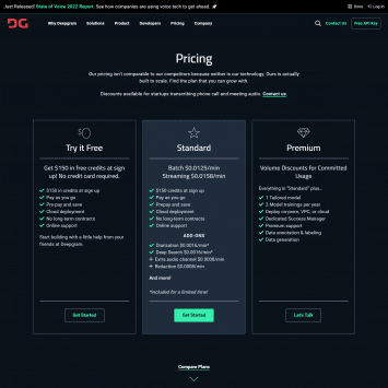 Deepgram Pricing