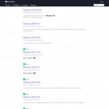 Frontegg Changelog