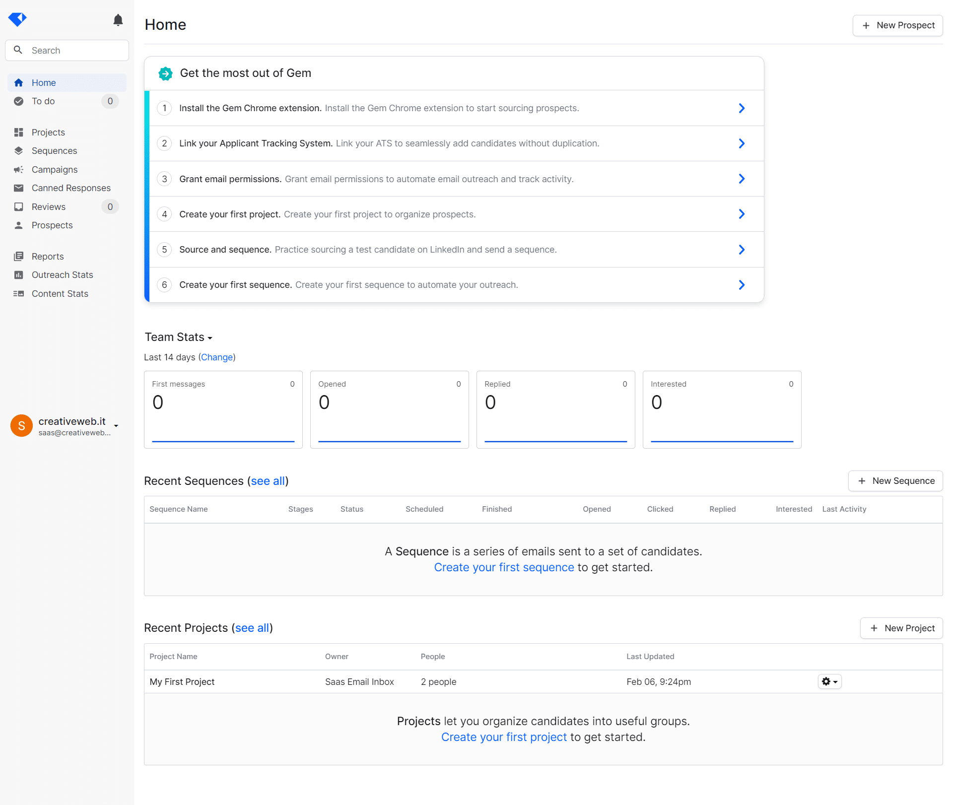 Gem Dashboard Trial