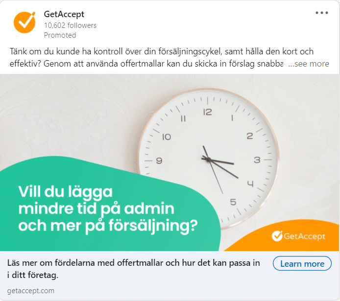GetAccept Linkedin Ads 1