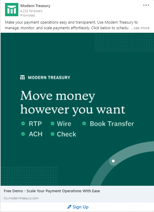 ModernTreasury Linkedin Ads 1