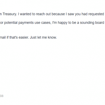 ModernTreasury Welcome Email