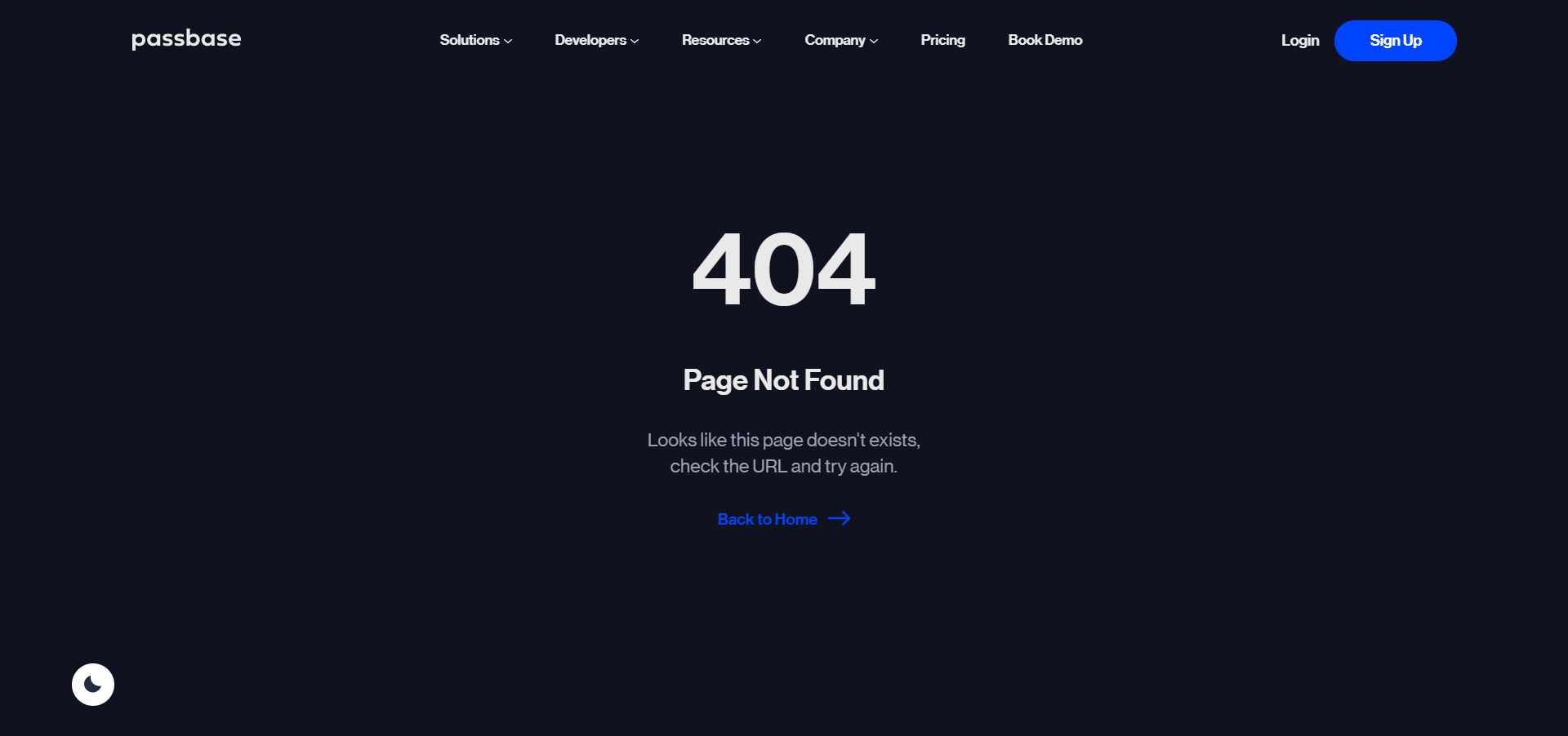 PassBase 404 Page Not Found