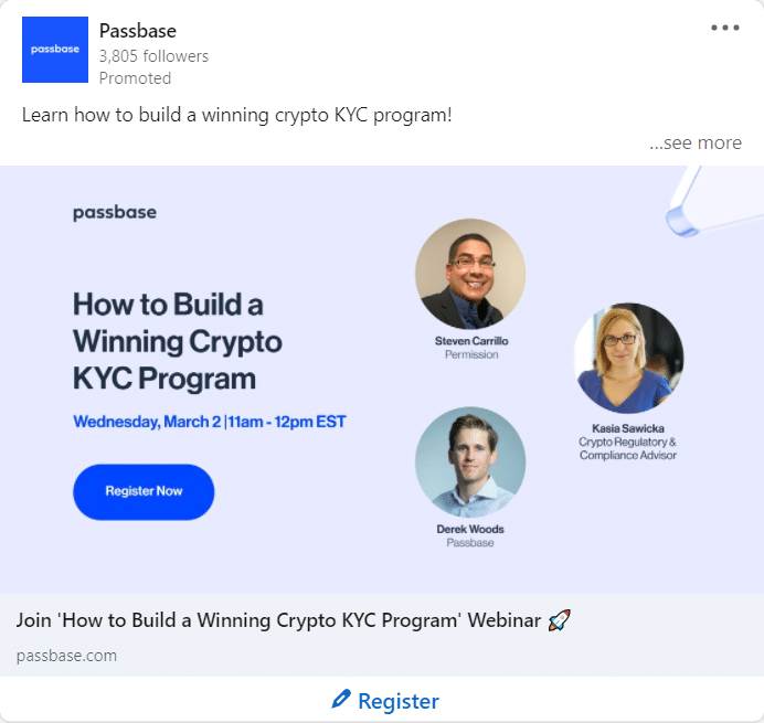 PassBase Linkedin Ads 1