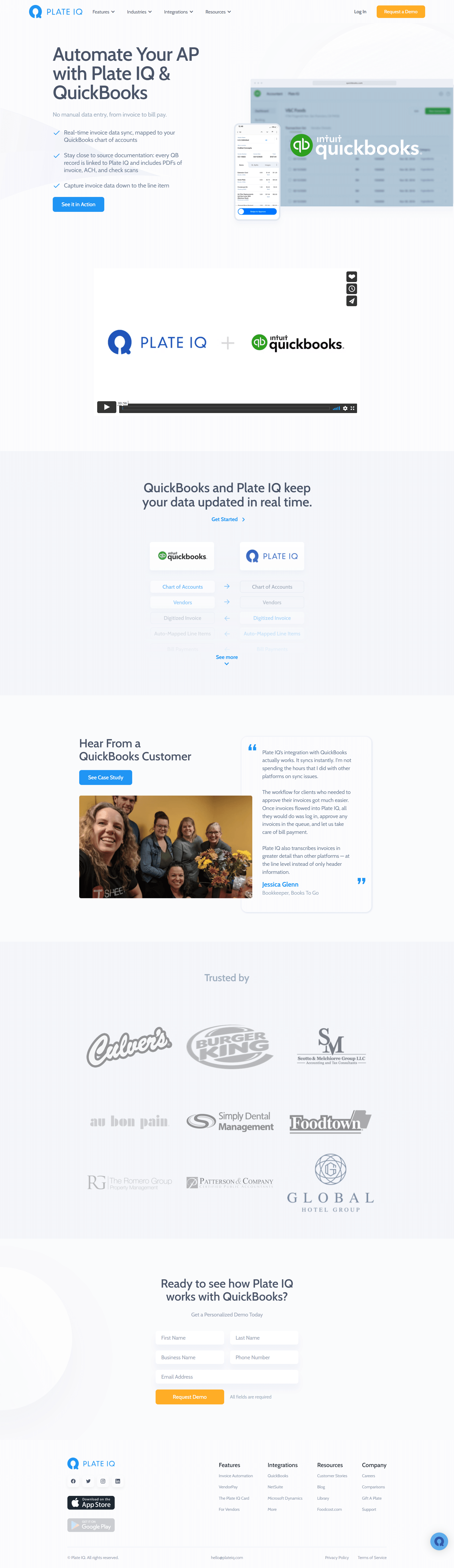 Plate IQ Landing Page