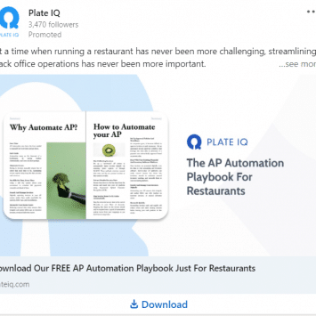 Plate IQ Linkedin Ads 1