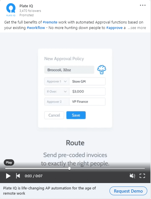 Plate IQ Linkedin Ads 2