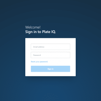 Plate IQ Login