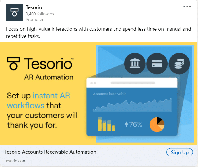 Tesorio Linkedin Ads 1