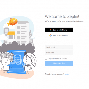 Zeplin Signup