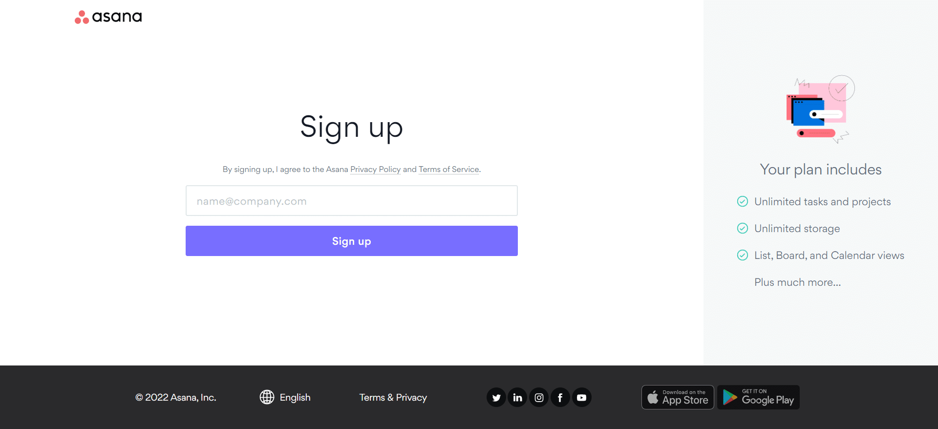 Asana Signup