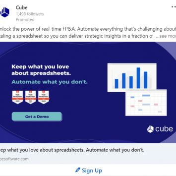 Cube LinkedIn Ads 1