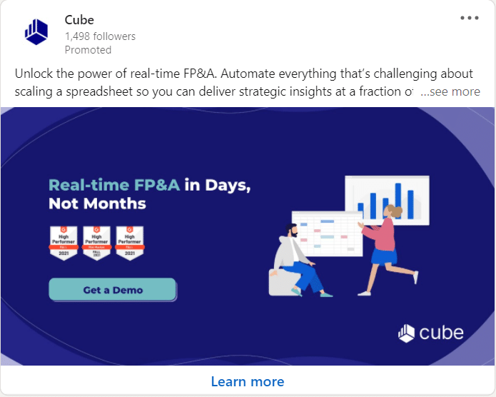 Cube LinkedIn Ads 2