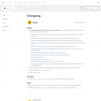 Font Awesome Changelog