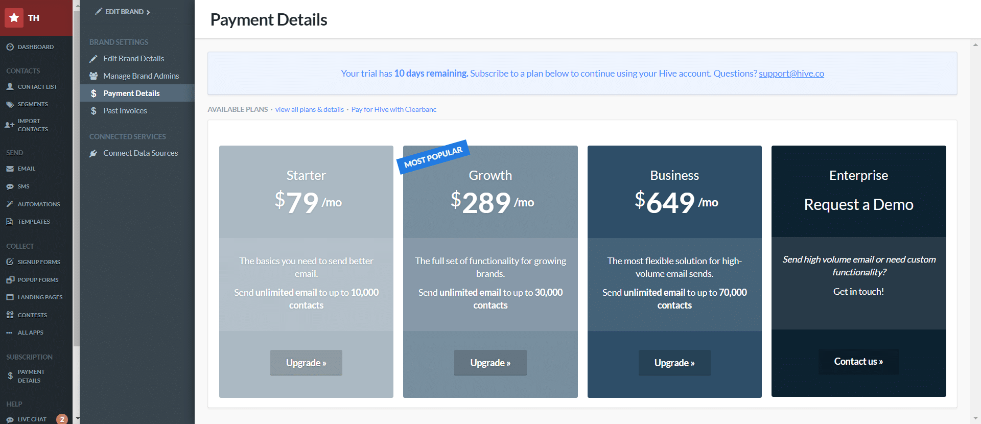 Hive Billing