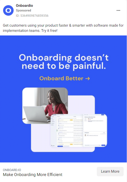 Onboard.io Facebook Ads 1