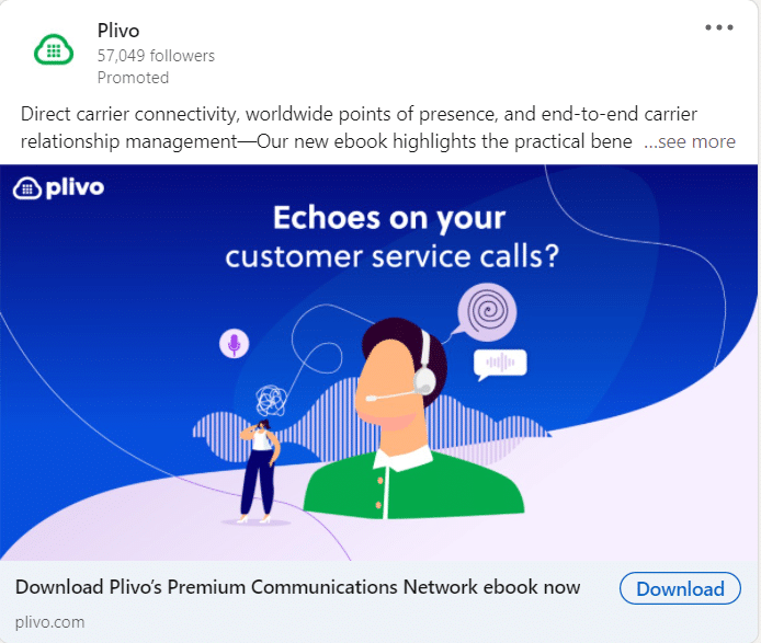 Plivo Linkedin Ads 2