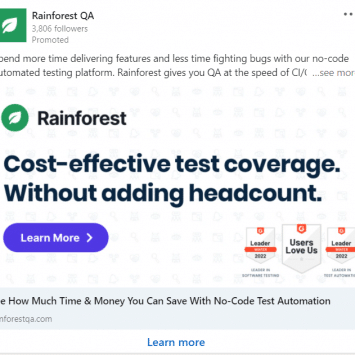 Rainforest LinkedIn Ads 1