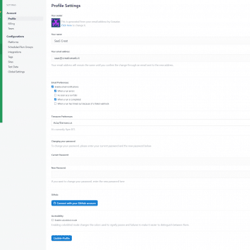 Rainforest User Profile