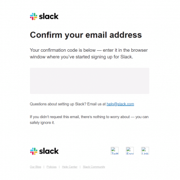 Slack Account Activation