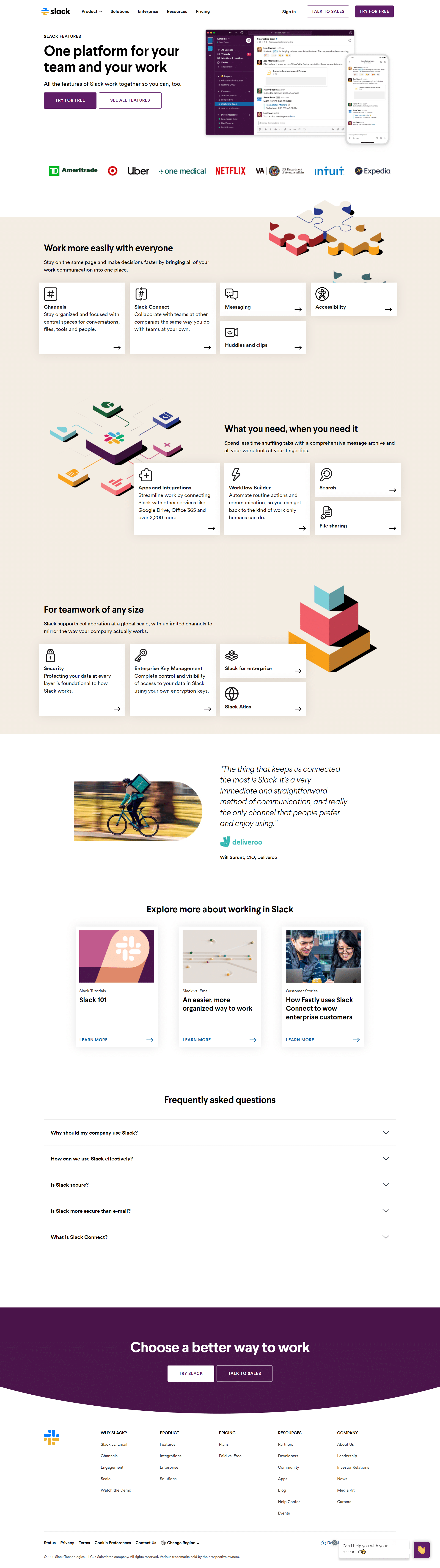 Slack Features