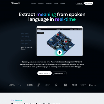 Speechly Homepage