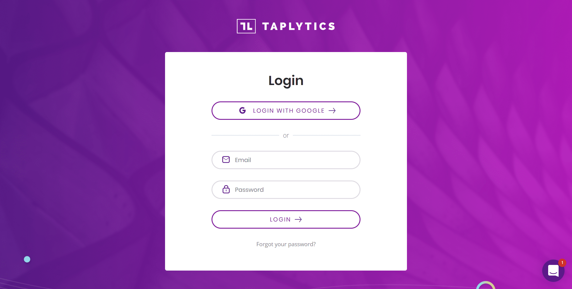 Taplytics Login