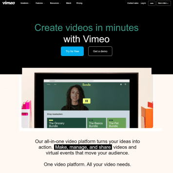 Vimeo Homepage