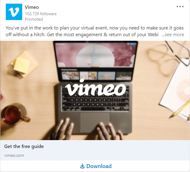 Vimeo LinkedIn Ads 3