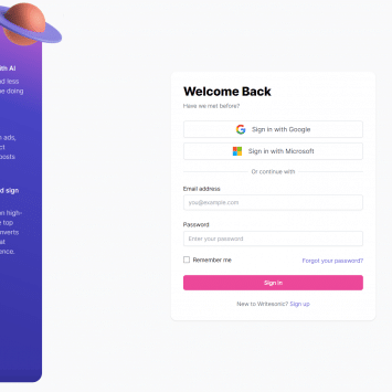 Writesonic Login