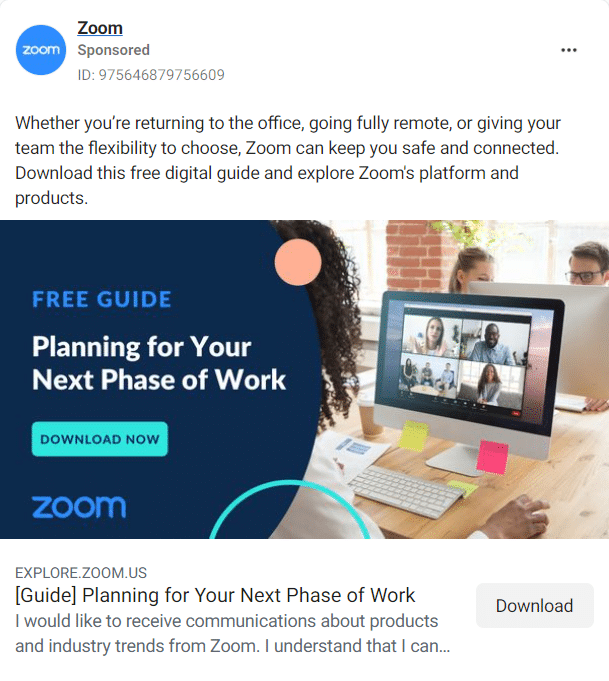 Zoom Facebook Ads 2