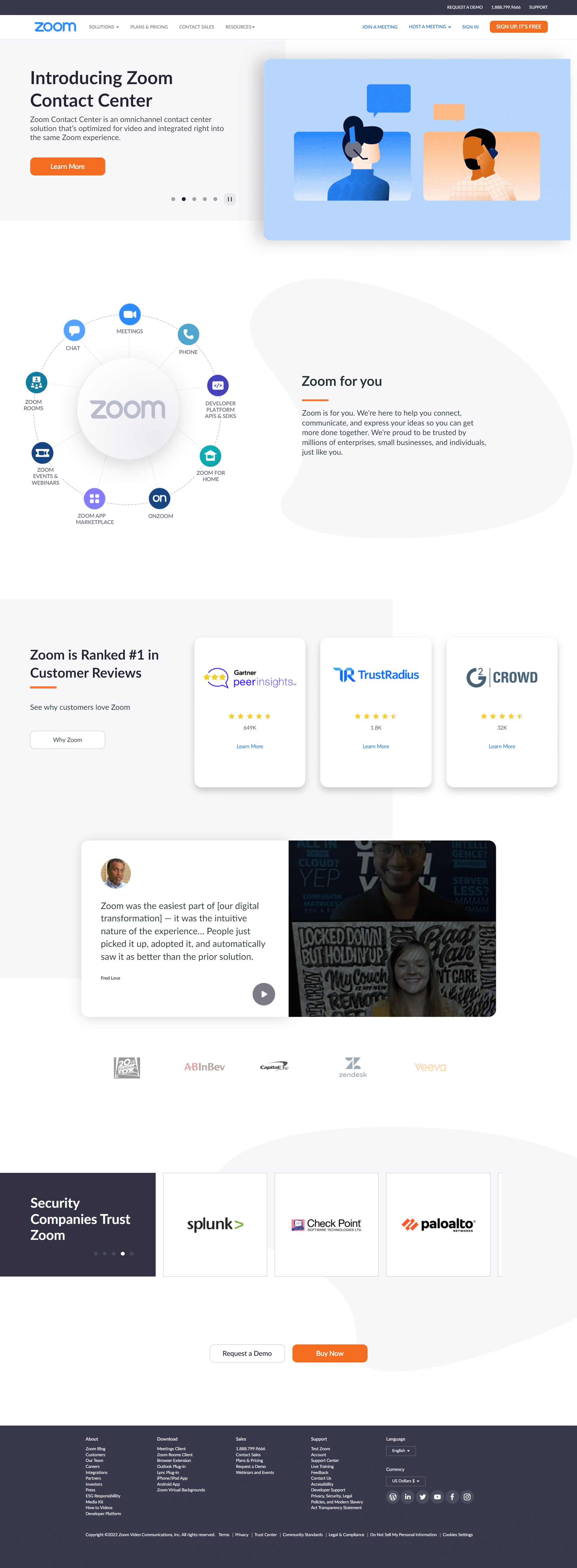 Zoom Homepage