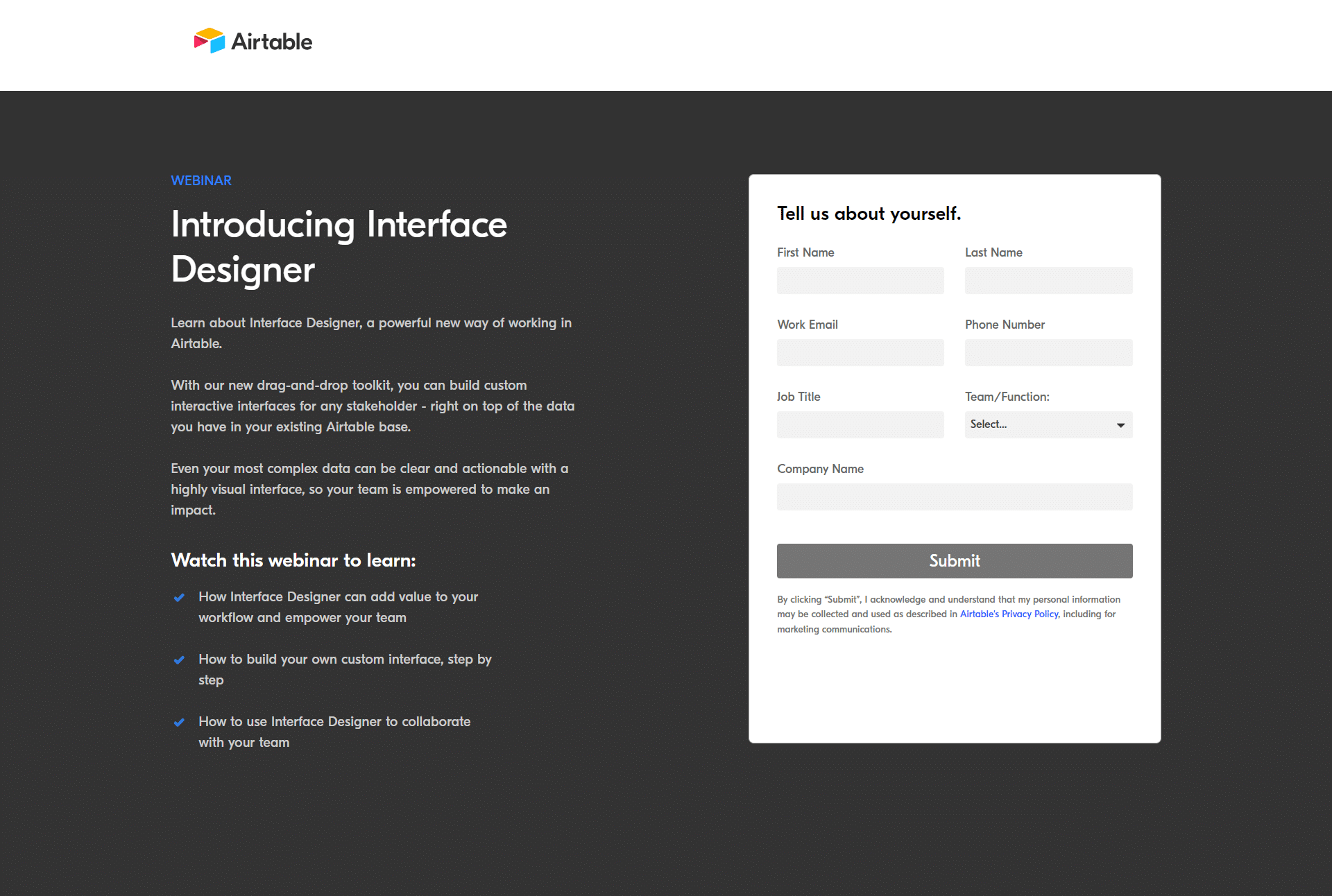 Airtable Webinars