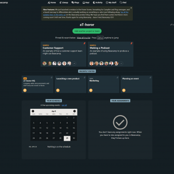 Basecamp Dashboard