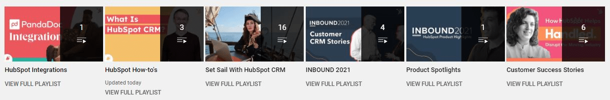 hubspot Youtube b2b example