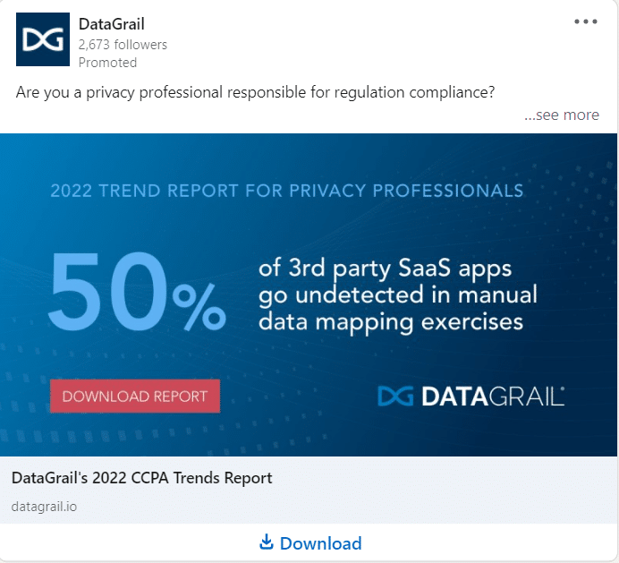 DataGrail LinkedIn Ads 2