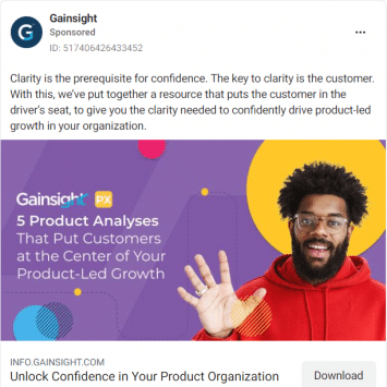 Gainsight Facebook Ads 1