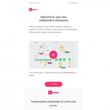 InVision Welcome Email