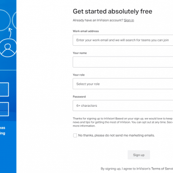 InVision Signup