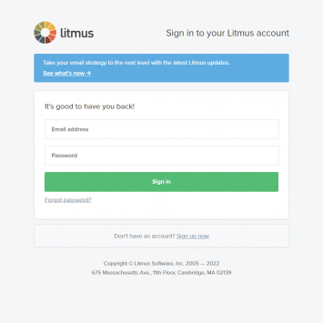 Litmus Login