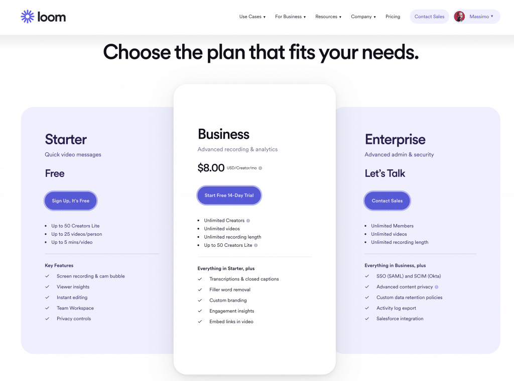 Loom Pricing