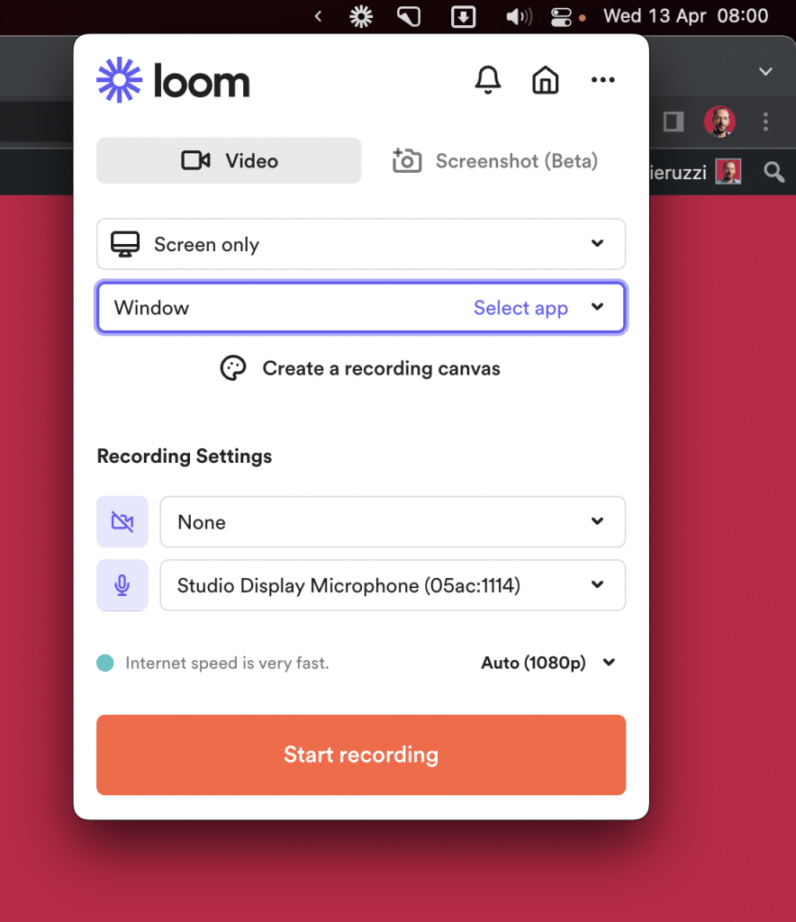 Loom Recorder Interface - Loom Review