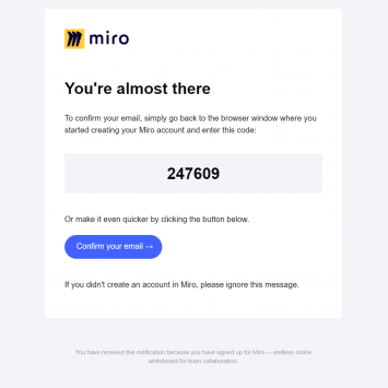 Miro Account Activation