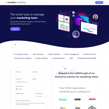 monday.com Landing Page