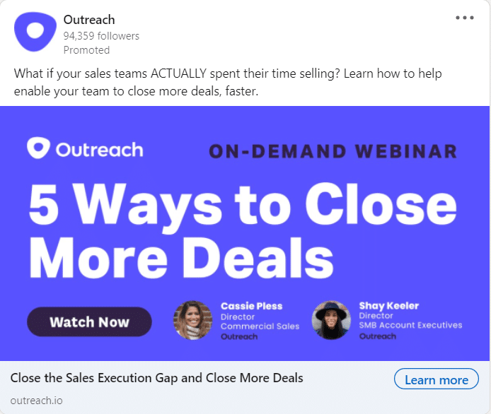 Outreach LinkedIn Ads 1