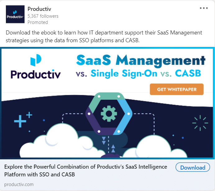 Productiv LinkedIn Ads 2