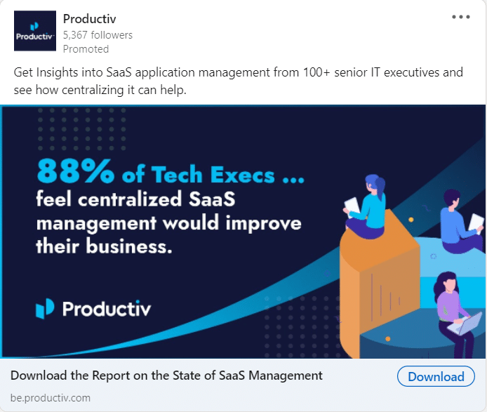 Productiv LinkedIn Ads 3