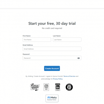 Sprout Social Signup