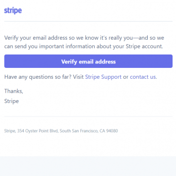 Stripe Account Activation